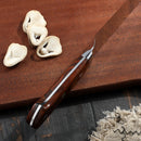 7 inch Santoku Knife 67 Layers Damascus VG10 Steel with Forged Hammer Pattern with Premium Wooden Handle and Ashwood Saya