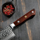 8 inch Kiritsuke Knife 67 Layers Damascus VG10 Steel with Forged Hammer Pattern with Premium Wooden Handle and Ashwood Saya