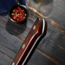 8 inch Kiritsuke Knife 67 Layers Damascus VG10 Steel with Forged Hammer Pattern with Premium Wooden Handle and Ashwood Saya