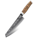 8 Inchs Kiritsuke Knife 67 Layers Damascus Steel, VG10 Core with Olive Wooden Handle