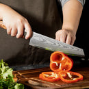 8 Inchs Kiritsuke Knife 67 Layers Damascus Steel, VG10 Core with Olive Wooden Handle