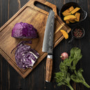 8 Inchs Kiritsuke Knife 67 Layers Damascus Steel, VG10 Core with Olive Wooden Handle