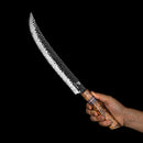 9.5 Inchs Slicer Knife 67 Layers Damascus Steel, VG10 Core with G10 & Spalted Wooden Handle