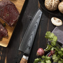 8 Inchs Kiritsuke Knife 67 Layers Damascus Steel, VG10 Core with Olive Wooden Handle