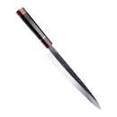 PAUL BROWN® Chef Knife Premium Hammered Japanese high carbon Steel with Wooden Handle with Ultra Sharp corrosion-resistant Edge (Traditional Sushi, 10.5")