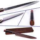 Yanagiba Knife length 10.5 Inch Premium Series Made of 67 layers Japanese SKD11 Damascus Steel