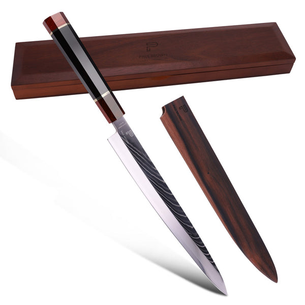 Yanagiba Knife length 10.5 Inch Premium Series Made of 67 layers Japanese SKD11 Damascus Steel